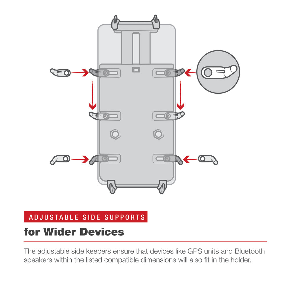 RAM® Quick-Grip™ XL Phone Mount with Low-Profile Tough-Claw™ (RAM-HOL-PD4-400-1U)