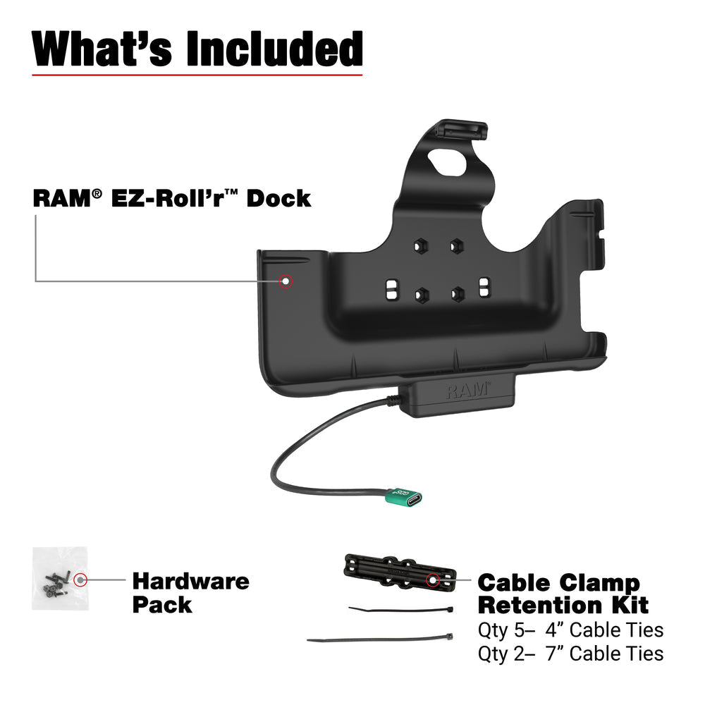 RAM® USB-C Powered Dock for Samsung Tab Active4 Pro & Tab Active Pro (RAM-HOL-SAM52CPU)