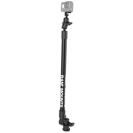 RAM® Tough-Pole™ Camera Mount with Single Pipe & RAM® Track-Node™ Base (RAP-411-18-A-GOP1-1)