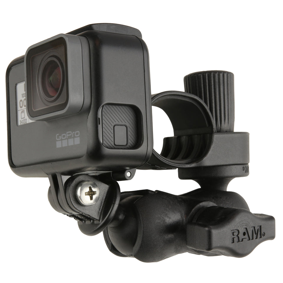 RAM® Tough-Strap™ Double Ball Mount with Universal Action Camera Adapter (RAP-B-460-A-GOP1U)