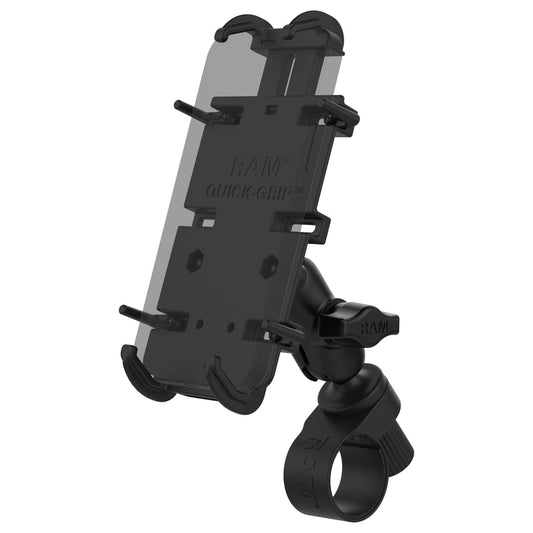 RAM® Quick-Grip™ XL Phone Mount with RAM® Tough-Strap™ Handlebar Base (RAP-B-460-A-PD4U)